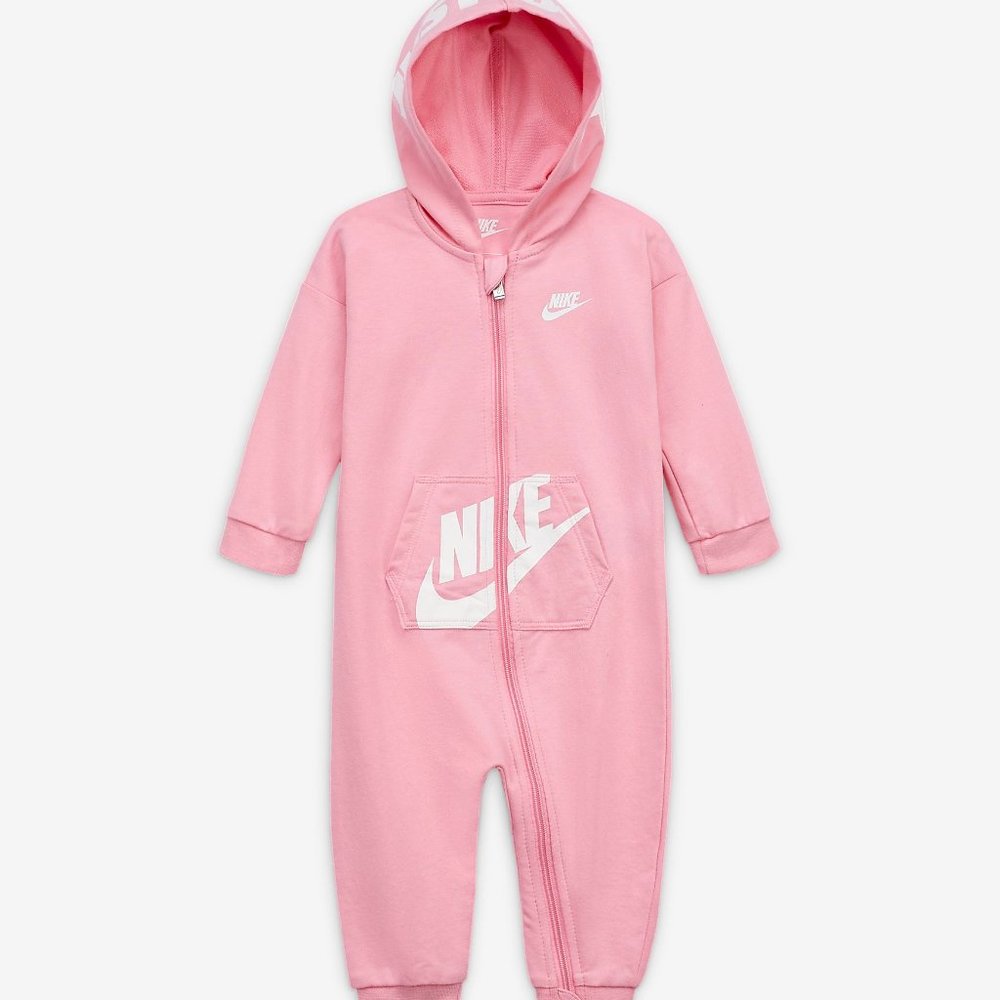 NIKE Baby Girl Jumpsuit with Zipper and Hood, EUC